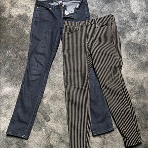 2 pair size 30 Madewell jeans